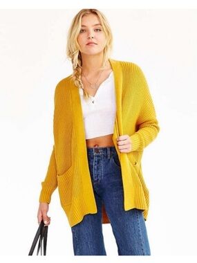 BDG Urban Outfitters Parker Oversized Open-Front  Knit Cardigan